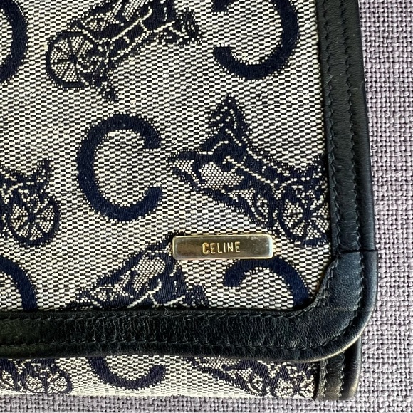 Celine monogram logo clutch bag jewelry case (?) leather canvas - Picture 3 of 8